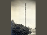 20kW-Sender Wien-Rosenhügel, Bau eines Antennenturmes