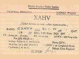 Naples, Italy ÷AQ (Home-made card - on an index card. Backstamped 15 February...